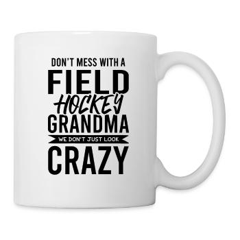 fieldhockey großmutter - Tasse - Weiß - Rechts