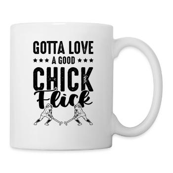 Fille de hockey sur gazon - Mug blanc - blanc - Droite