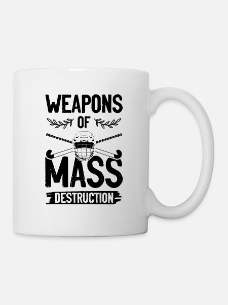 feldhockey waffe - Tasse - Weiß