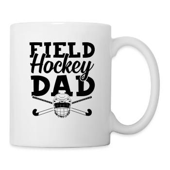 feldhockey papa - Tasse - Weiß - Rechts