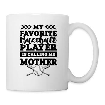 baseball mother - Tasse - Weiß - Rechts