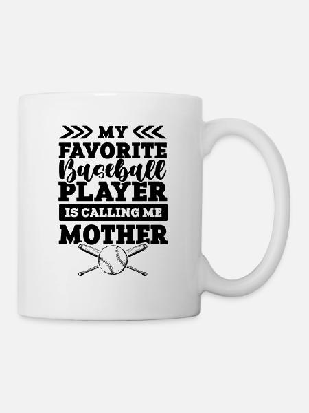 baseball mother - Tasse - Weiß