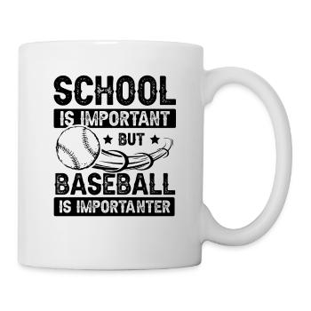 École de baseball - Mug blanc - blanc - Droite