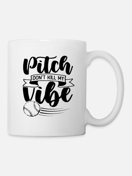 baseball vibe - Tasse - Weiß