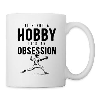 Passe-temps de baseball - Mug blanc - blanc - Droite