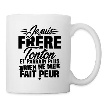 Je suis frere tonton et Parrain - Mug blanc - blanc - Droite