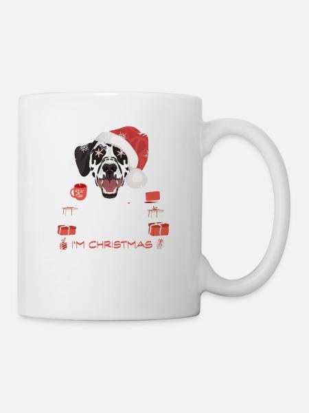 Dalmatiner Weihnachtsmarkt - Tasse - Weiß