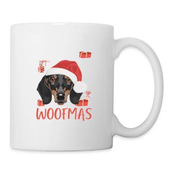 Teckel Joyeux Noël - Mug blanc - blanc - Droite
