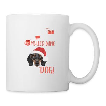 Teckel Vin chaud Noël - Mug blanc - blanc - Droite