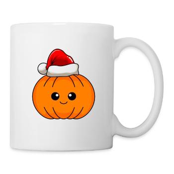 Kürbis Weihnachten Comic Xmas - Tasse - Weiß - Rechts