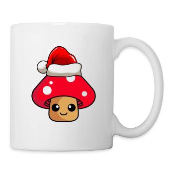 Pilz Weihnachten Comic Xmas - Tasse - Weiß - Rechts