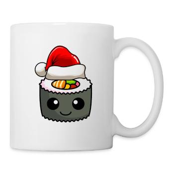 Sushi Weihnachten Comic Xmas - Tasse - Weiß - Rechts