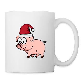Pig Comic Christmas - Mug - white - Right