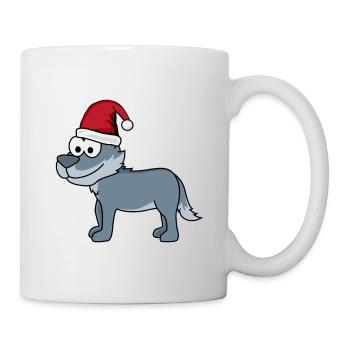 Wolf Comic Christmas - Mug - white - Right