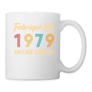 Fabriqué en 1979 Vintage Cadeau D'anniversaire - Mug blanc - blanc - Droite