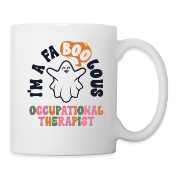 Retro Halloween Occupational Therapist Vintage - Mug - white - Right