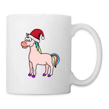 Licorne Comic Christmas - Mug blanc - blanc - Droite