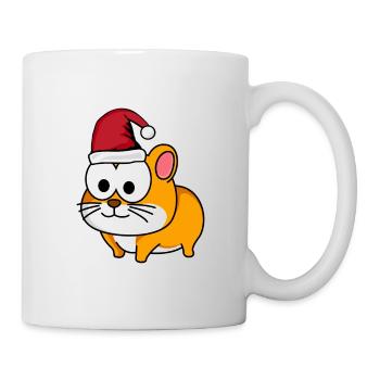 Hamster Comic Weihnachten - Tasse - Weiß - Rechts