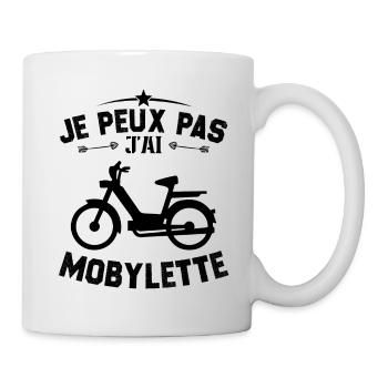Je Peux Pas J'ai Mobylette Cadeau - Mug blanc - blanc - Droite