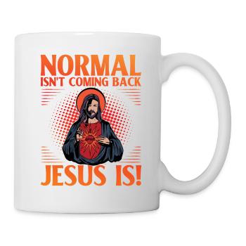 Normal ne revient pas Jésus est - Mug blanc - blanc - Droite