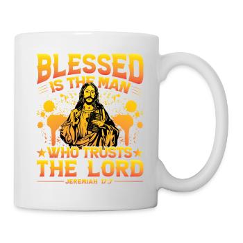 Bénissez l’homme qui fait confiance au Seigneur - Mug blanc - blanc - Droite