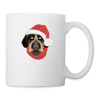 German Wirehair Merry Christmas - Mug - white - Right