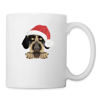 German Wirehair Merry Christmas - Mug - white - Right