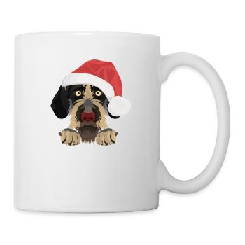 German Wirehair Merry Christmas - Mug - white - Right