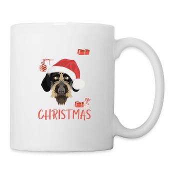 German Wirehair Merry Christmas - Mug - white - Right