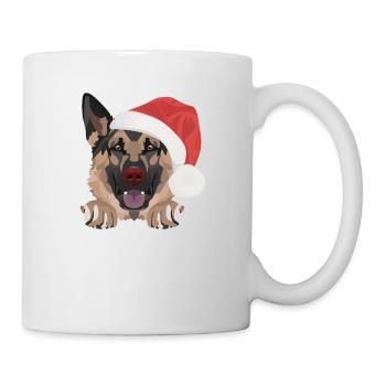 German Shepherd Merry Christmas - Mug - white - Right