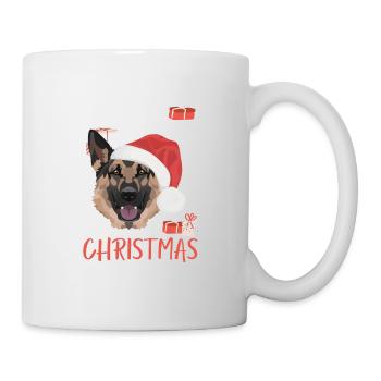 German Shepherd Merry Christmas - Mug - white - Right