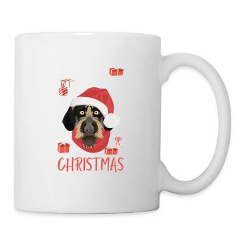 German Wirehair Merry Christmas - Mug - white - Right