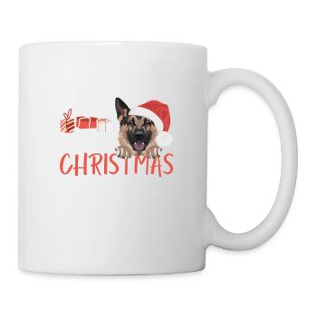 German Shepherd Merry Christmas - Mug - white - Right