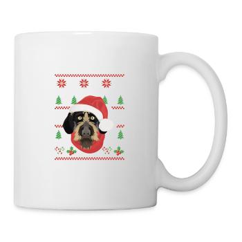German Wirehair Merry Christmas - Mug - white - Right