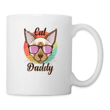 Cat Daddy Siamese Cat Pet Cat - Mug - white - Right
