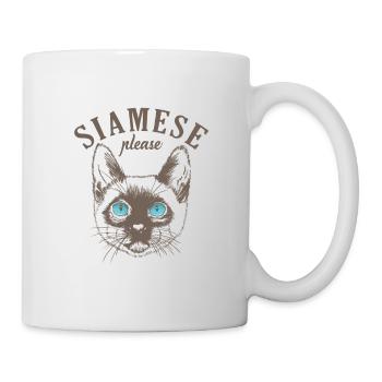 Siamese Cat please Pet Cat Breed - Mug - white - Right