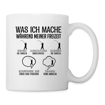 Fischer | Fischen Angeln Fisch Symbol - Tasse - Weiß - Rechts