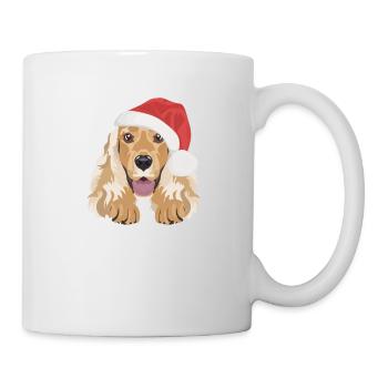 Deutsch Cocker Spaniel Merry Christmas - Mug - white - Right