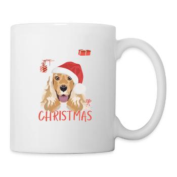 Deutsch Cocker Spaniel Merry Christmas - Mug - white - Right