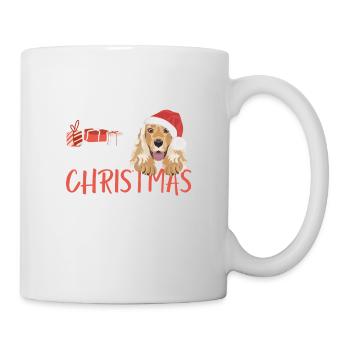 Deutsch Cocker Spaniel Merry Christmas - Mug - white - Right