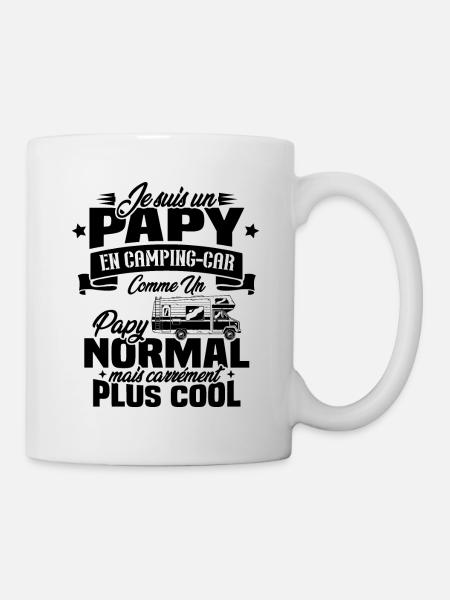Un papy en camping-car comme un papy normal - Mug blanc - blanc
