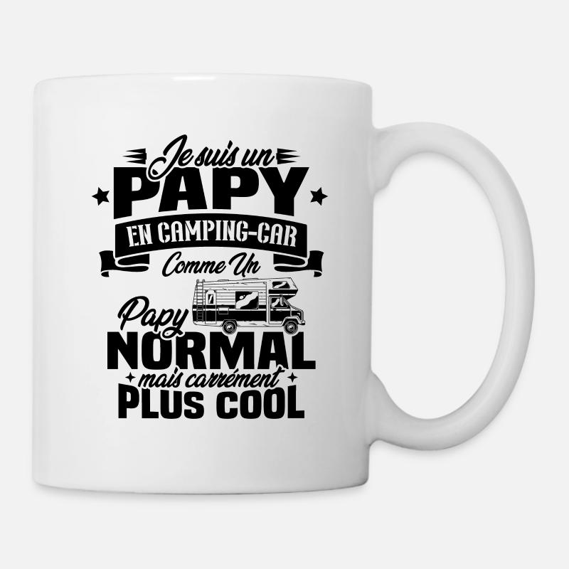 Un papy en camping-car comme un papy normal - Mug blanc - blanc