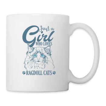 Juste une fille qui aime Ragdoll Cats Pet - Mug blanc - blanc - Droite