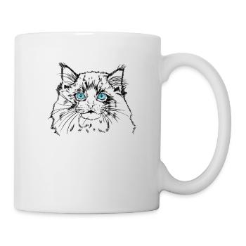 Domestic Cat Ragdoll Pet Cat Breed - Mug - white - Right