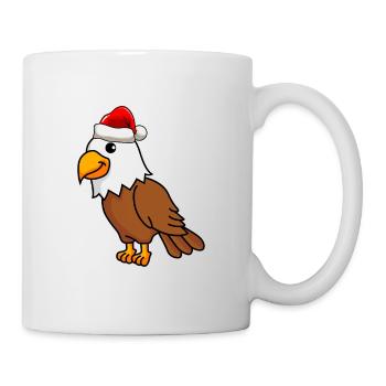 Adler Comic Weihnachten - Tasse - Weiß - Rechts