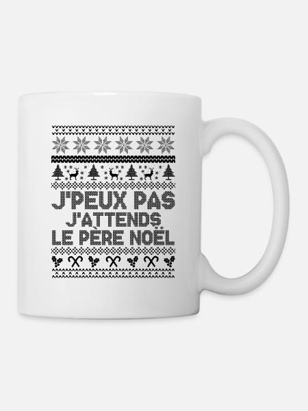 J'peux pas j'attends le Père Noël - Mug blanc - blanc