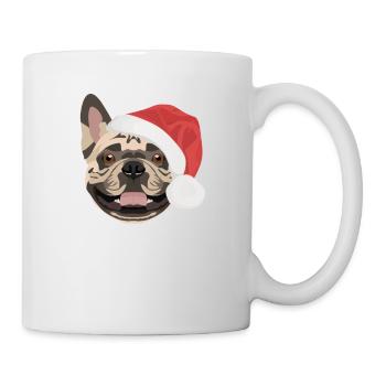 Français Bulldog Joyeux Noël - Mug blanc - blanc - Droite
