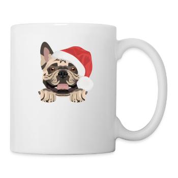 Français Bulldog Joyeux Noël - Mug blanc - blanc - Droite
