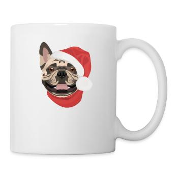Français Bulldog Joyeux Noël - Mug blanc - blanc - Droite