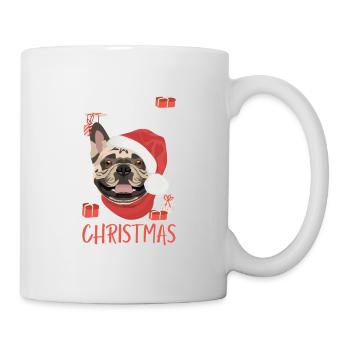 Français Bulldog Joyeux Noël - Mug blanc - blanc - Droite